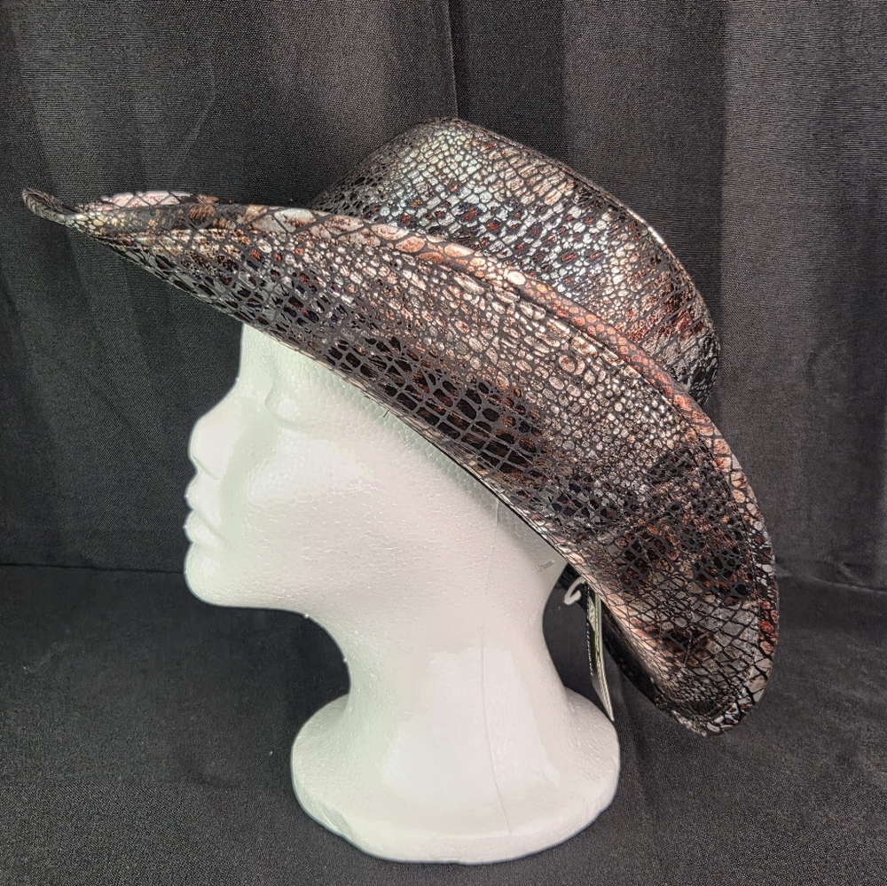 NWT Something Special "Snakeskin" Design Cowboy Hat